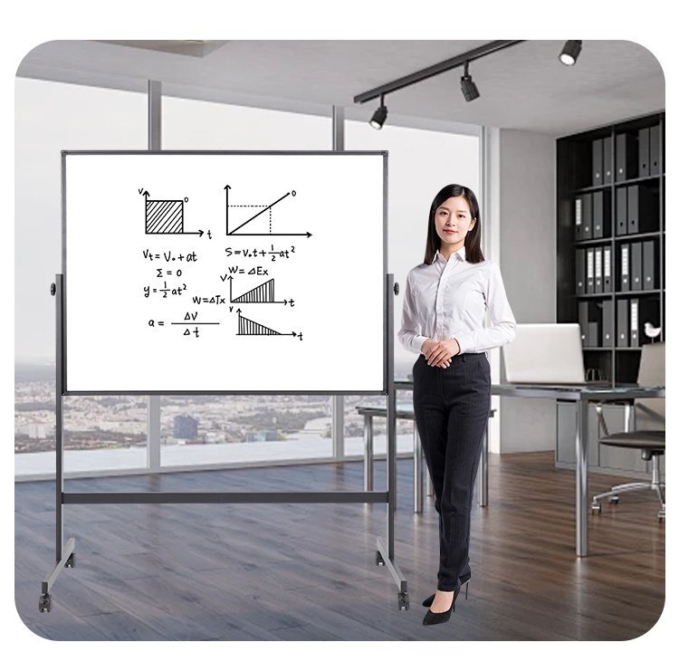 M94辦公教學H型雙面移動支架白板-移動白板-磁性白板產(chǎn)品詳情