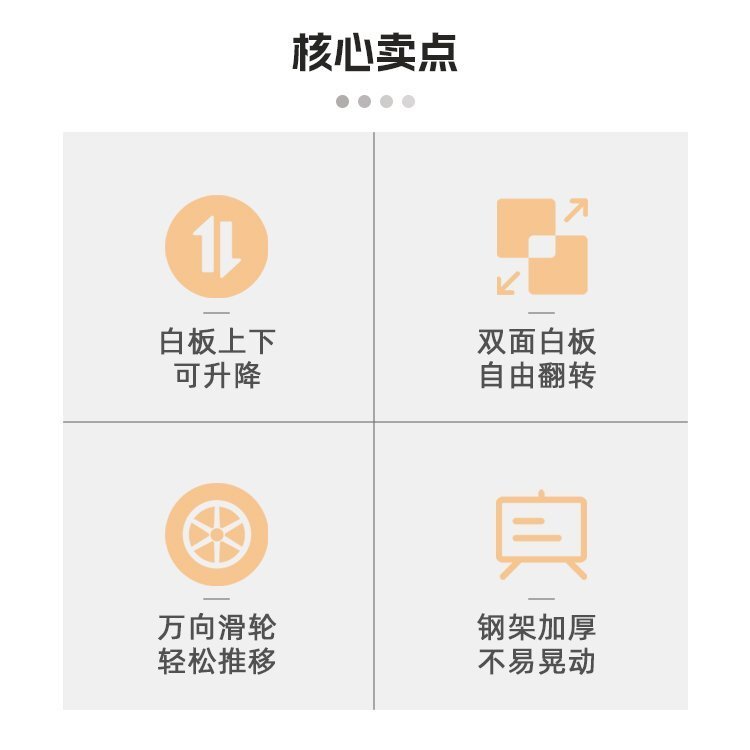 M94辦公教學H型雙面移動支架白板-移動白板-磁性白板的核心賣點