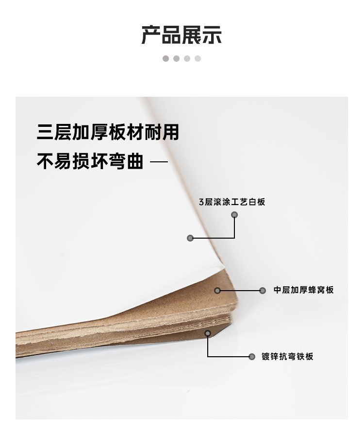 M93可調(diào)節(jié)H型雙面磁吸移動支架白板產(chǎn)品詳情展示