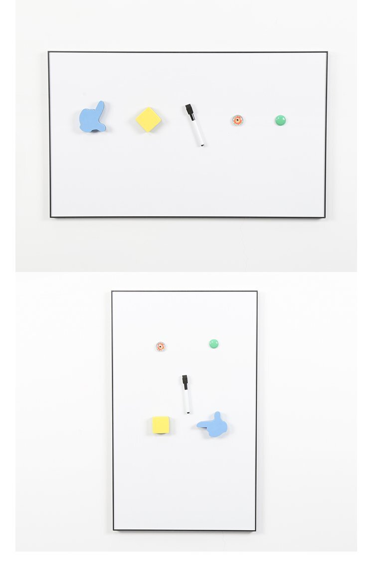 M65窄邊鋁框墻掛式磁吸白板 隱藏掛式易安裝辦公教學(xué)白板產(chǎn)品細(xì)節(jié)